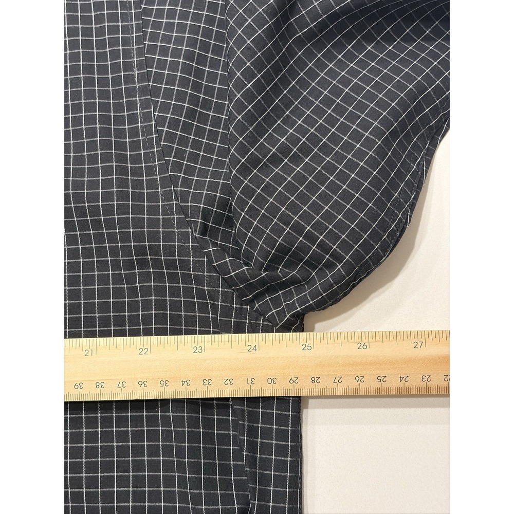Antigua New Orleans Saints Men's L Long Sleeve Button Down Shirt Black Check - Picture 3 of 12